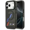 BMW M IML Metal Buttons Tricolor Lines MagSafe - Case iPhone 17 Pro Max (black)