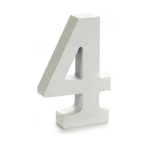 Numeriai Pincello 4 Balta 2 x 16 x 14,5 cm (24 vnt.)