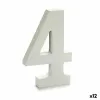 Numeriai Pincello 4 Balta 1,8 x 21 x 17 cm (12 vnt.)