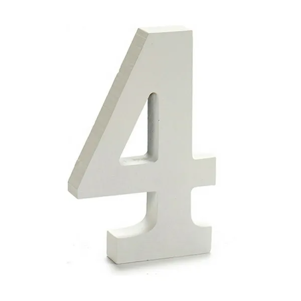 Numeriai Pincello 4 Balta 1,8 x 21 x 17 cm (12 vnt.)