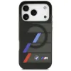 BMW M IML Metal Buttons Tricolor Lines MagSafe - Case iPhone 17 Pro Max (black)