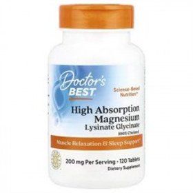 High Absorption Magnesium Doctor's Best 100% Helated With Albion Minerals