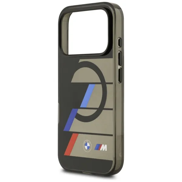 BMW M IML Metal Buttons Tricolor Lines MagSafe - Case iPhone 17 Pro Max (black)