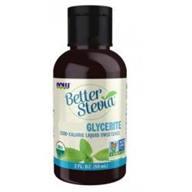 Better Stevia Glycerite NOW Foods Zero-Calorie Liquid Sweetener
