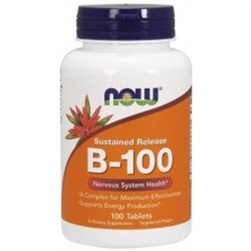 Vitamin B-100 Sustained Release NOW Foods Nervous System Health