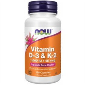 Vitamin D-3 & K-2 NOW Foods