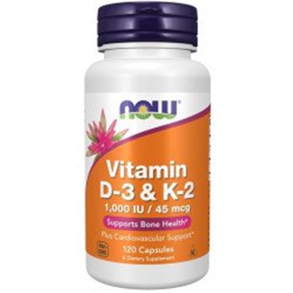 Vitamin D-3 & K-2 NOW Foods