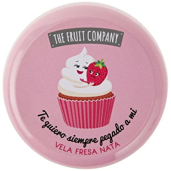 Tuoksukynttilä The Fruit Company Mansikka 150 g Vaniljakastike