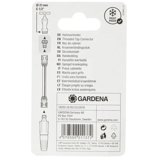 Otsik Gardena 18200-20 Adapter (1/2")