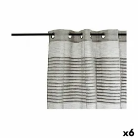 Curtain Gift Decor Dark grey 140 x 0,1 x 260 cm 26 x 42 x 5 cm Stripes (6 Units)