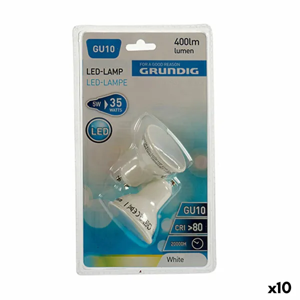 LED-lamppu Grundig 6400 K Valkoinen 5 W GU10 400 lm (5 x 6 x 5 cm) (10 osaa)