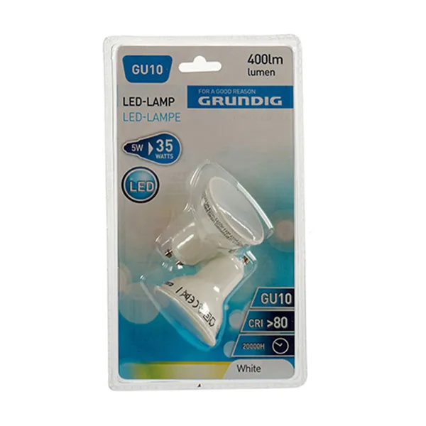 LED-lamppu Grundig 6400 K Valkoinen 5 W GU10 400 lm (5 x 6 x 5 cm) (10 osaa)