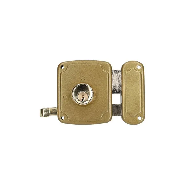 Bolt lock EDM 85261 Golden Steel 80 x 94 mm To put on top of