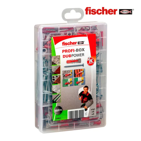 Sienas spraudņi un skrūves Fischer duopower