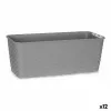 Наружный ящик для растений Stefanplast Серый Пластик 13 x 11 x 29 cm (12 штук)