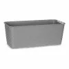 Balkona Puķu Kaste Stefanplast Pelēks Plastmasa 13 x 11 x 29 cm (12 gb.)