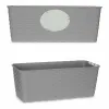 Balkona Puķu Kaste Stefanplast Pelēks Plastmasa 13 x 11 x 29 cm (12 gb.)