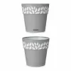 Vazonas su automatiniu drėkinimu Stefanplast Balta Pilka Plastmasinis 15 x 15 x 15 cm (12 vnt.)