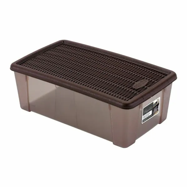 Box with cover Stefanplast Chocolate Plastic 5 L (12 Units)