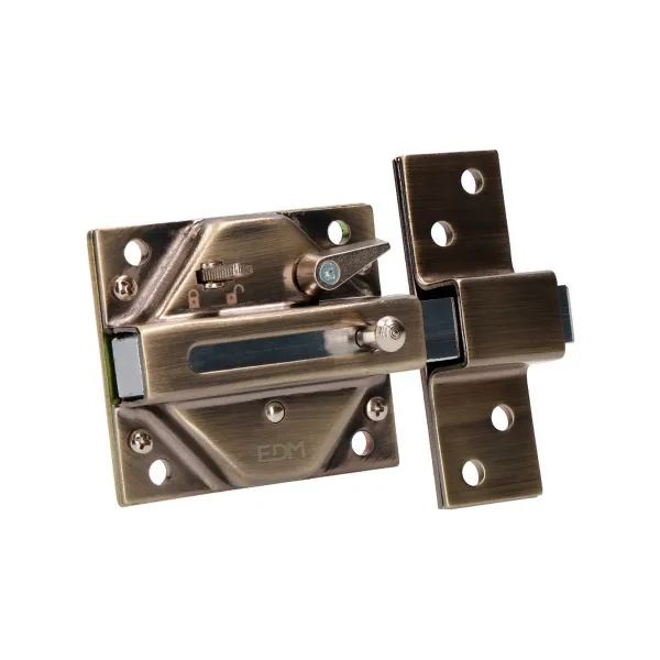 Замок безопасности EDM 85187 Бронзовый Сталь 73 x 136 mm