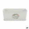 Planter Stefanplast White Plastic 13 x 11 x 28,5 cm 29 x 11 x 12,5 cm (12 Units)