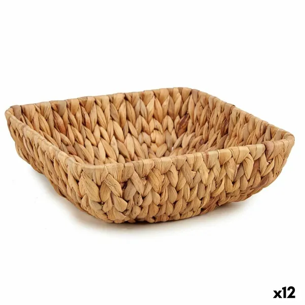 Galda rotājums Gift Decor Brūns Metāls Ūdens hiacinte 26 x 8 x 26 cm 25,8 x 8 x 25,8 cm (12 gb.)