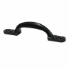 Durvju rokturis EDM 85612 Melns Tērauds 155 mm