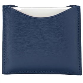 La Bouche Rouge Navy Blue Leather Compact Case