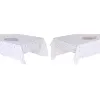 Tablecloth and napkins DKD Home Decor 150 x 250 x 0,5 cm Blue Brown White (2 Units)