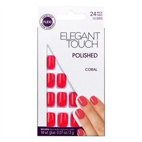 Mākslīgie nagi Elegant Touch Core Colour Blush suede (24 pcs)