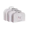 Koristerasiasetti DKD Home Decor 28 x 9,5 x 20 cm Pinkki Metalli Monivärinen Kartonki
