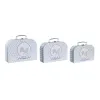 Stebuklinga lenta DKD Home Decor 28 x 9,5 x 20 cm Mėlyna Metalinis Spalvotas Kartonas