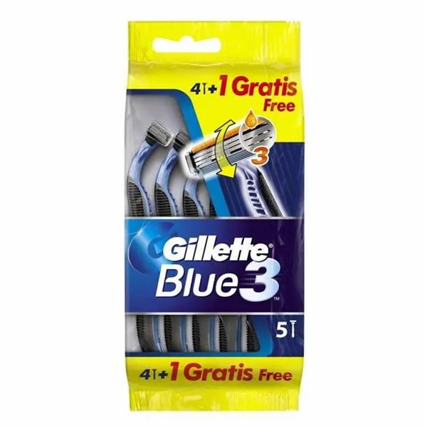 Sheivausterät Gillette Blue 3 Kertakäyttöinen (5 osaa)