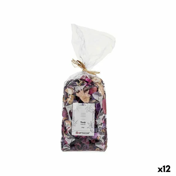 Dekoratyvinės gėlės Gift Decor Popurri Purpurinė Natūralus 11 x 28 x 8 cm 12 x 28 x 10 cm Levandos (12 vnt.)