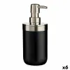 Дозатор мыла Berilo Чёрный Серебристый Нержавеющая сталь Пластик 350 ml 9 x 17 x 8 cm (6 штук)