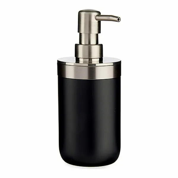 Saippua-annostelija Berilo Musta Hopeinen Ruostumaton teräs Muovinen 350 ml 9 x 17 x 8 cm (6 osaa)