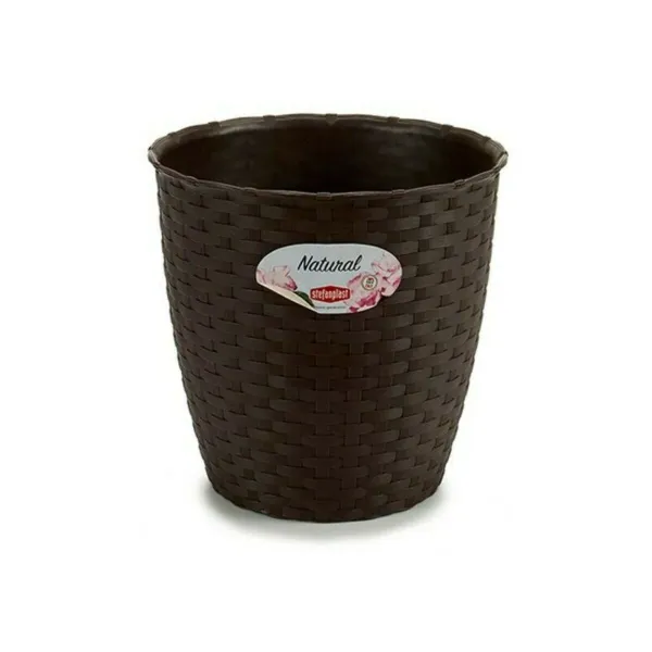 Kukkaruukku Stefanplast Suklaa Muovinen 19 x 17,5 x 19 cm (12 osaa)