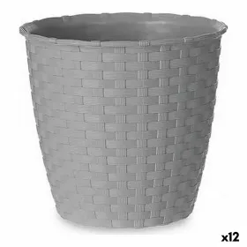 Stiklainis Stefanplast Pilka Plastmasinis 14 x 13 x 14 cm (12 vnt.)