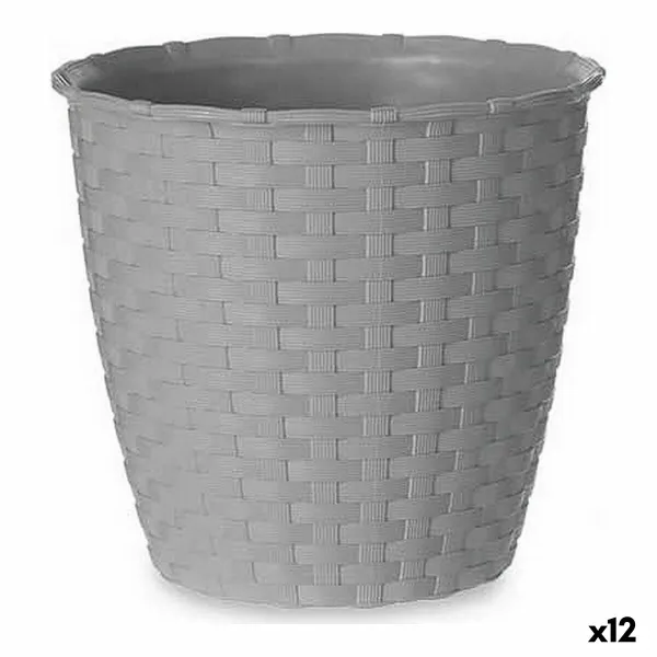 Банка Stefanplast Серый Пластик 14 x 13 x 14 cm (12 штук)
