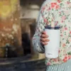 Quokka Mist - Stainless Steel Thermal Mug 720 ml with Straw (Ivory)