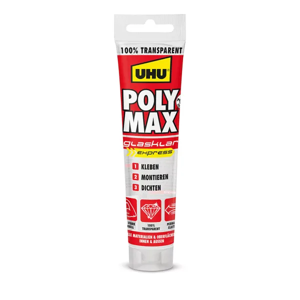 Sandariklis / klijai UHU 6310615 Poly Max Cristal Express Skaidrus 115 g