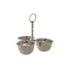 Centerpiece DKD Home Decor Silver Acrylic Aluminium 24 x 24 x 18 cm