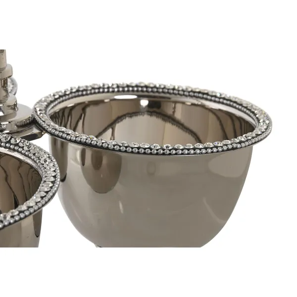 Декор для центра стола DKD Home Decor Серебристый Акрил Алюминий 24 x 24 x 18 cm