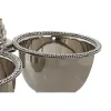 Centerpiece DKD Home Decor Silver Acrylic Aluminium 24 x 24 x 18 cm