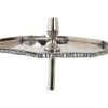 Centerpiece DKD Home Decor Silver Aluminium 28 x 28 x 47 cm