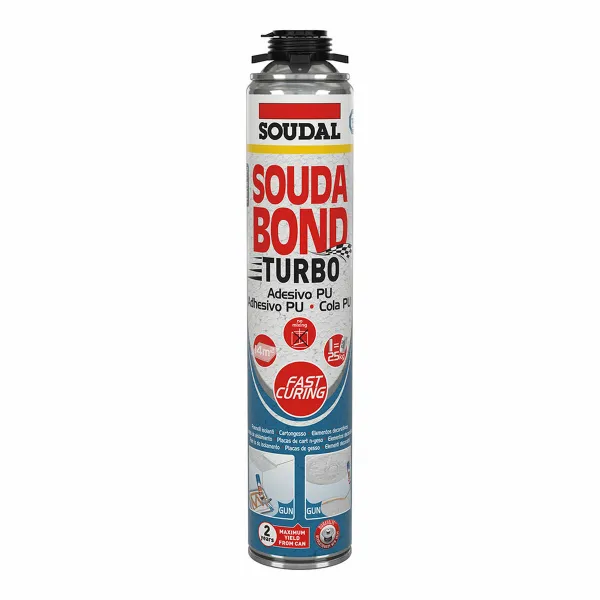 Поролон Soudal SoudaBond Turbo Полиуретан Пистолет 750 ml