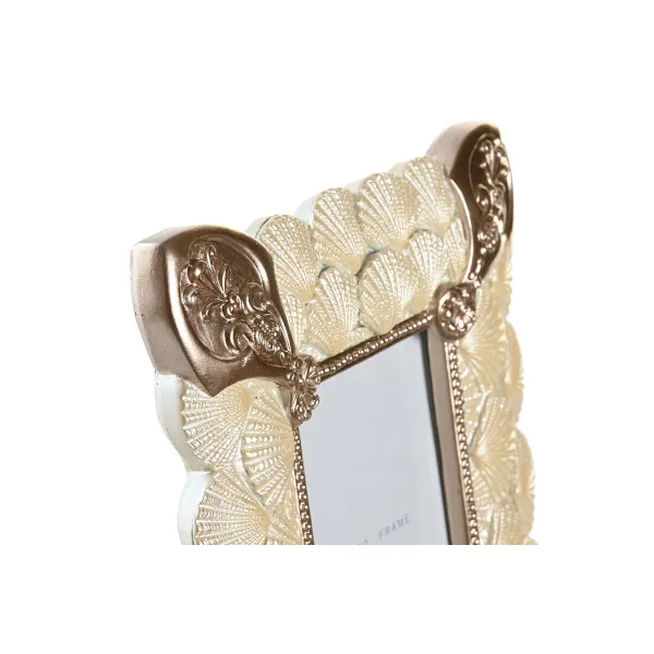 Foto rāmis DKD Home Decor 20,4 x 2,5 x 26 cm Varš Balts Sveķi Romantiski