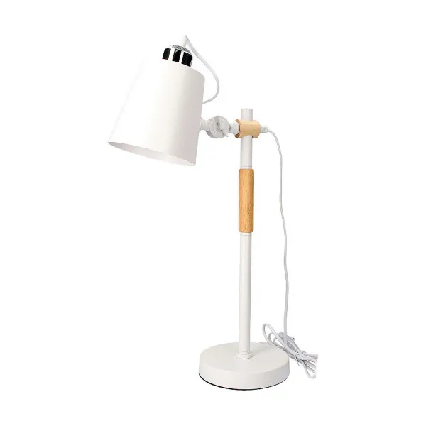 Флексо / Настольная лампа EDM 32115 Белый Деревянный Металл 60 W E27 Ø 15 x 54 cm Vintage