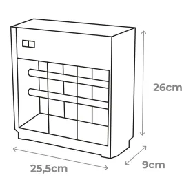 Elektrinis vabzdžių žudikas EDM 06011 Juoda Sidabras 12 W 25,5 x 9 x 26 cm Profesionalus