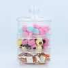 Alpina - Glass container / jar for sweets, 3 levels, 12x23 cm